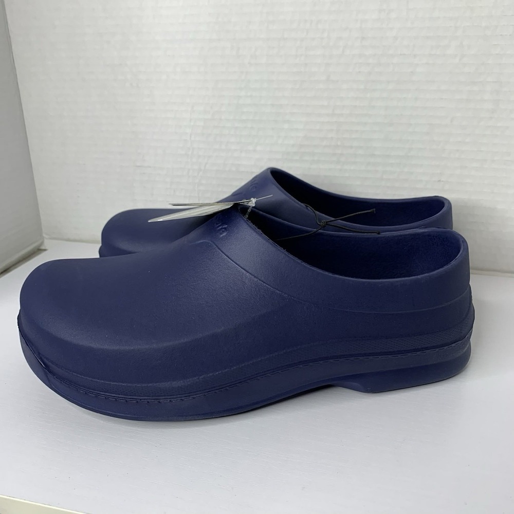 TredSafe Pepper Slip-Resistant Work Clogs Unisex Size M8/W10 Navy Blue